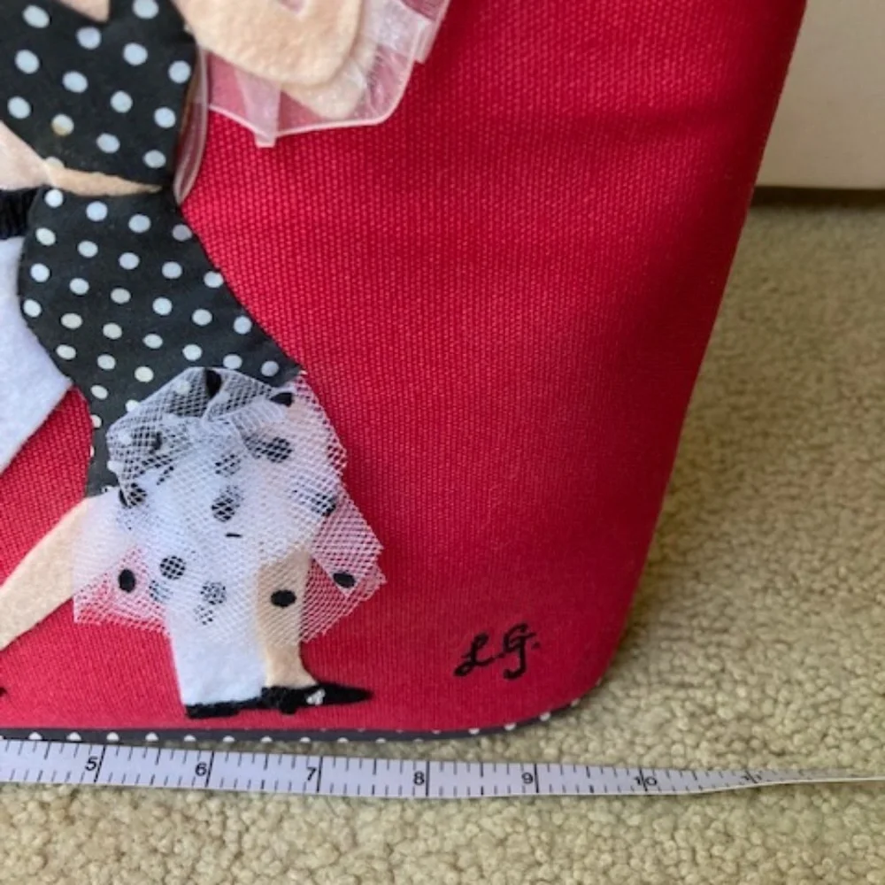 Lulu Guinness "Flamingo Dancers" Handle Bag💃 - Picture 9 of 11